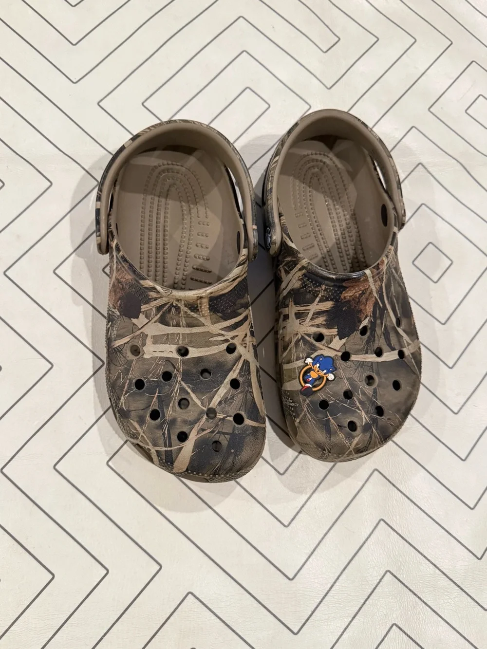CROCS Kids Camo Slip-On Sandals
